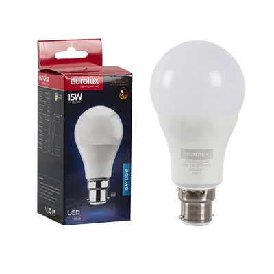 G1033DL - A60 Opal Globe B22 LED 15w 6500K