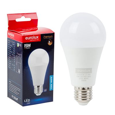 G1034CW - A60 Opal Globe E27 LED 15w 4000K