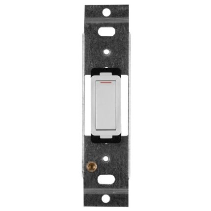 CT2471P - Crabtree Classic 1 Lever 1 Way 20A Switch & Yoke White 50x100mm