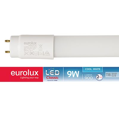 G1062CW - LED 2FT T8 Opal Tube G13 9w Cool White NOT Suitable Enclosed Fitting