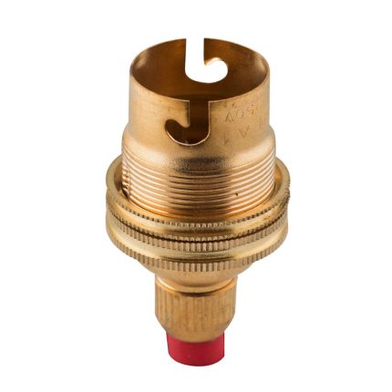 EA190K - Lampholder Brass B22 Cordgrip