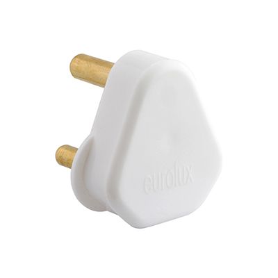 EP8K - Plug Top White Nylon 16A 3 Pin Hollow Pin