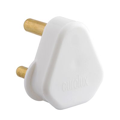 EP8SK - Plug Top White Nylon 16A 3 Pin Solid Pin