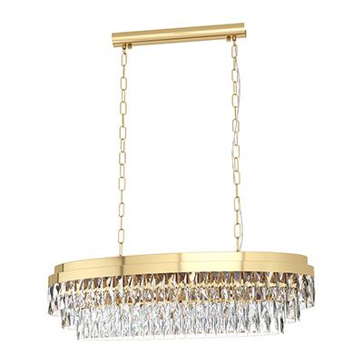 P1128G - Valparaiso 10LT Pendant 905mm Gold/Crystal